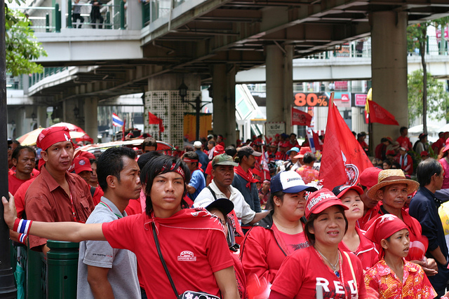 Red shirt protesters take over Bangkok